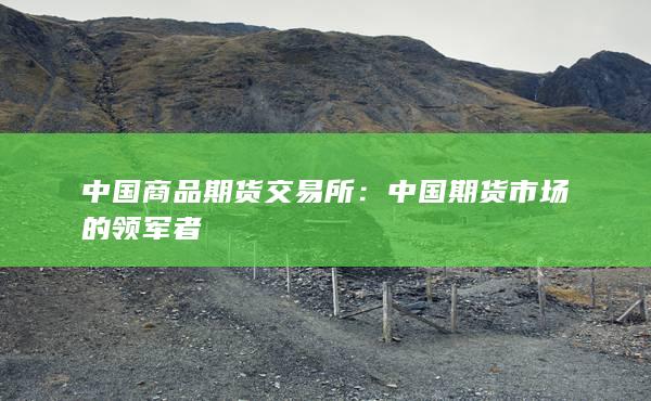 中國期貨市場的領軍者